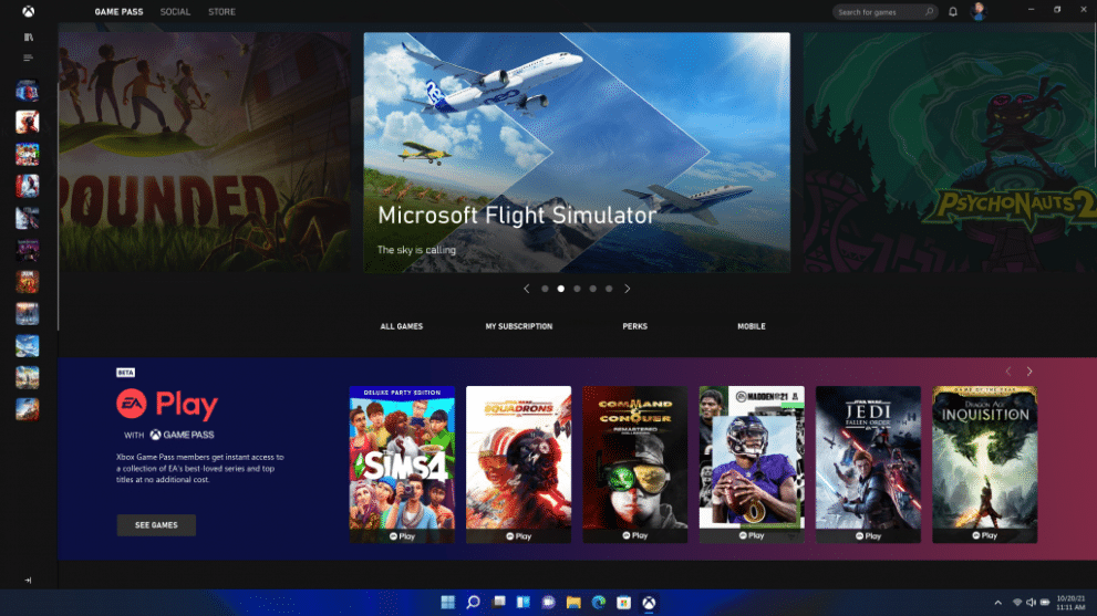 What is new in Windows 11? Best part and funcionalities of windows 11. - WIN Xbox Game Pass 16x9 en US 1 1024x576 1