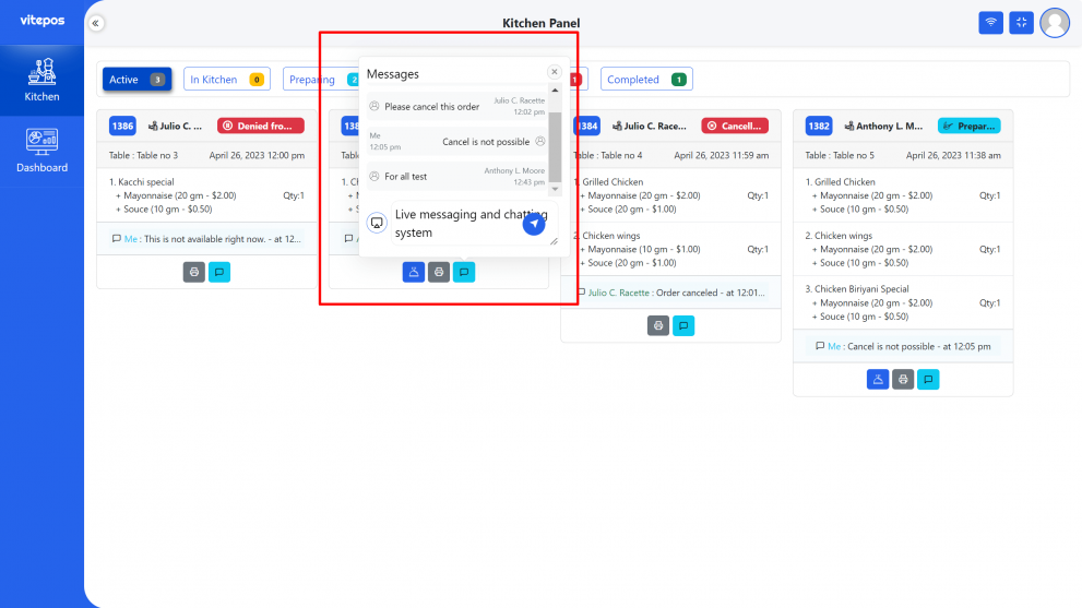 Introducing Vitepos Pro 2.0: The Winning Solution for Grocery, Retail and Restaurant Management - Massaging and chating