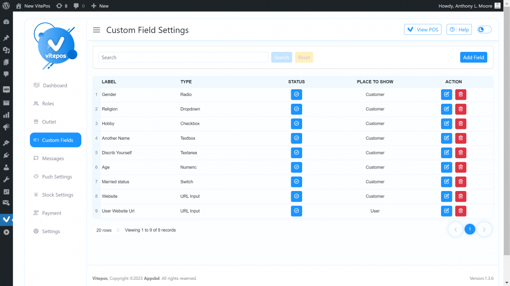 Introducing Vitepos Pro 2.0: The Winning Solution for Grocery, Retail and Restaurant Management - custom field