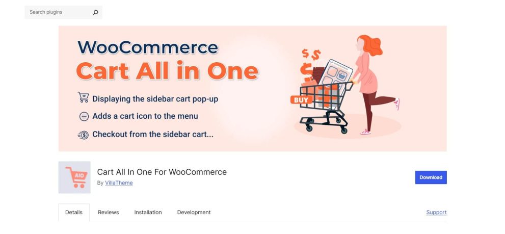 All in one cart for woocommerce
