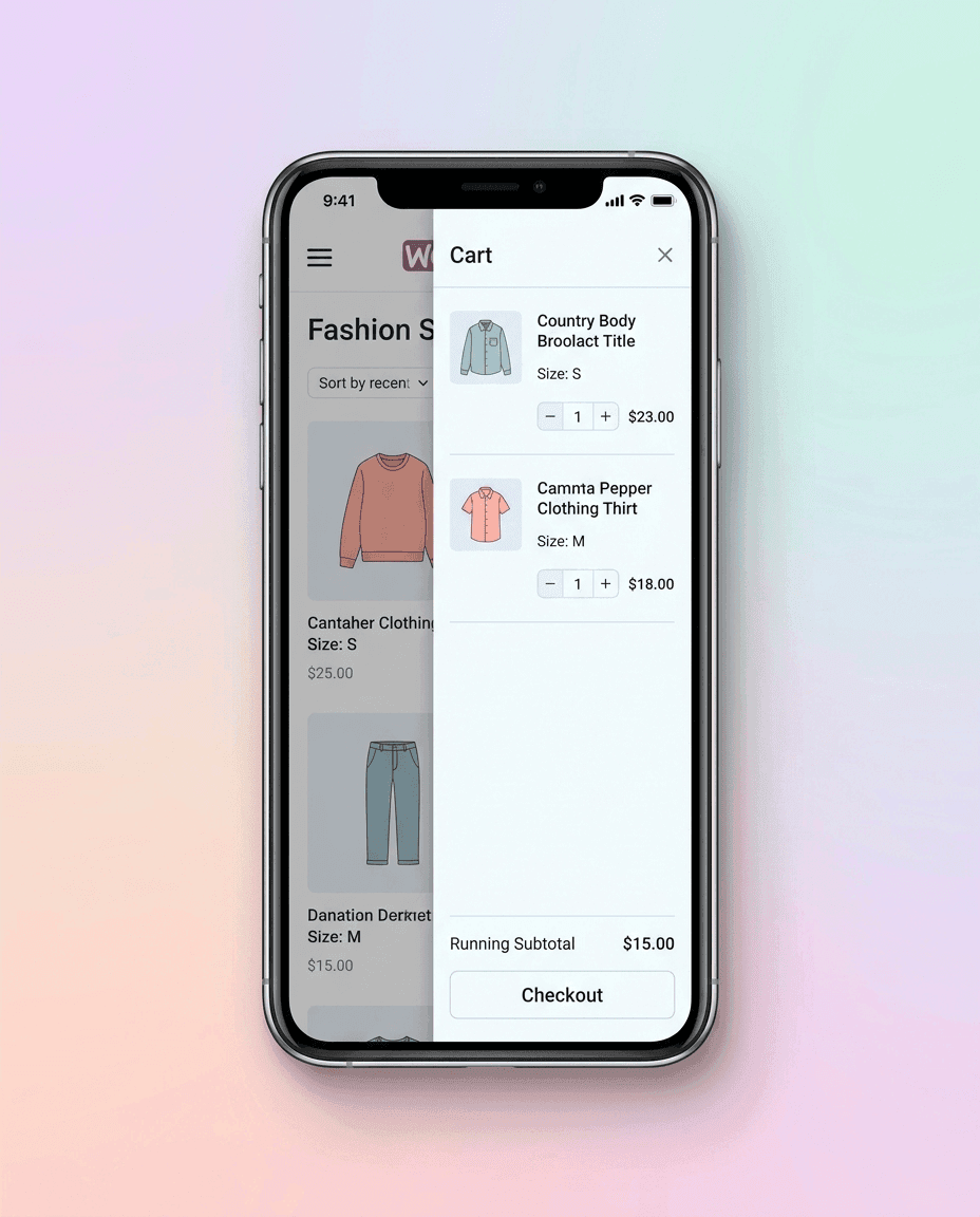 WooCommerce side cart vs default cart
