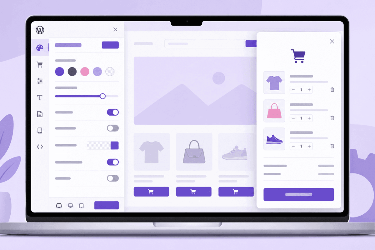 WooCommerce side cart vs default cart