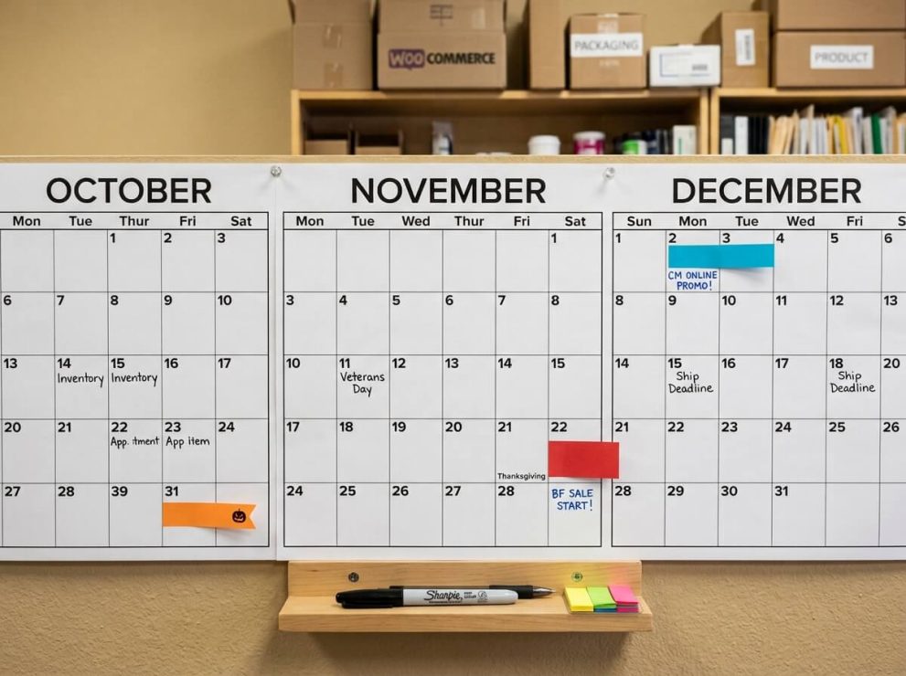 WooCommerce seasonal promotion calendar