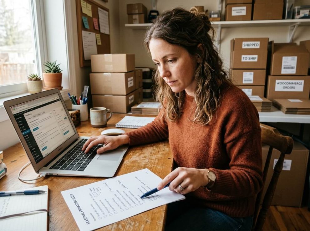 How to Plan a WooCommerce Seasonal Promotion Calendar for the Next 90 Days - 03Store owner following checklist 20260921145947