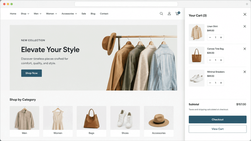 WooCommerce mini cart features